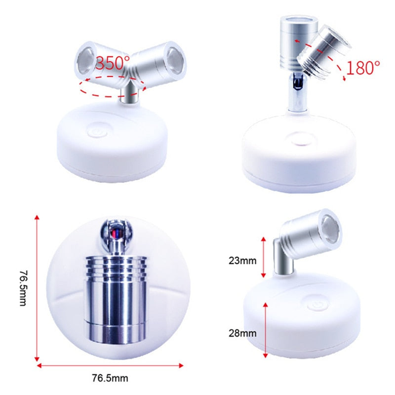 Spot Flexível Luz de LED - Sem fio com Controle Remoto Incluso