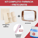 Kit Organizador de Remédios - Caixa + Etiqueta+ Bolsa