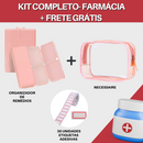 Kit Organizador de Remédios - Caixa + Etiqueta+ Bolsa